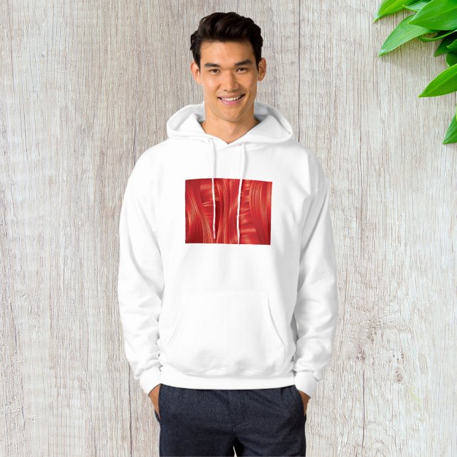 Dynamic Red Muscle Texture Abstract  Hoodie (Creator Uploaded)