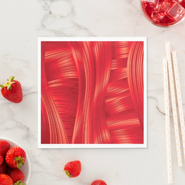 Dynamic Red Muscle Texture Abstract  Napkin (Creator Uploaded)