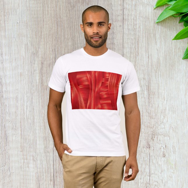 Dynamic Red Muscle Texture Abstract  T-Shirt (Creator Uploaded)