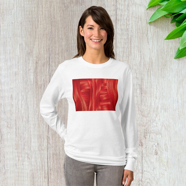 Dynamic Red Muscle Texture Abstract  T-Shirt (Creator Uploaded)