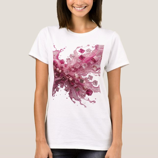 Dynamic Silver ABSTRACT ART Custom Tee v2 (Front)