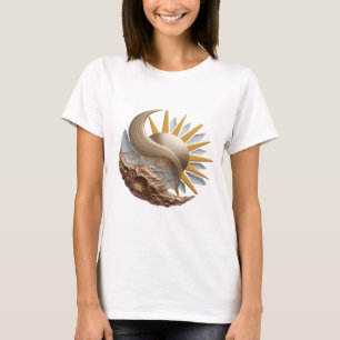 Dynamic Silver ABSTRACT ART Fashion Print T-Shirt
