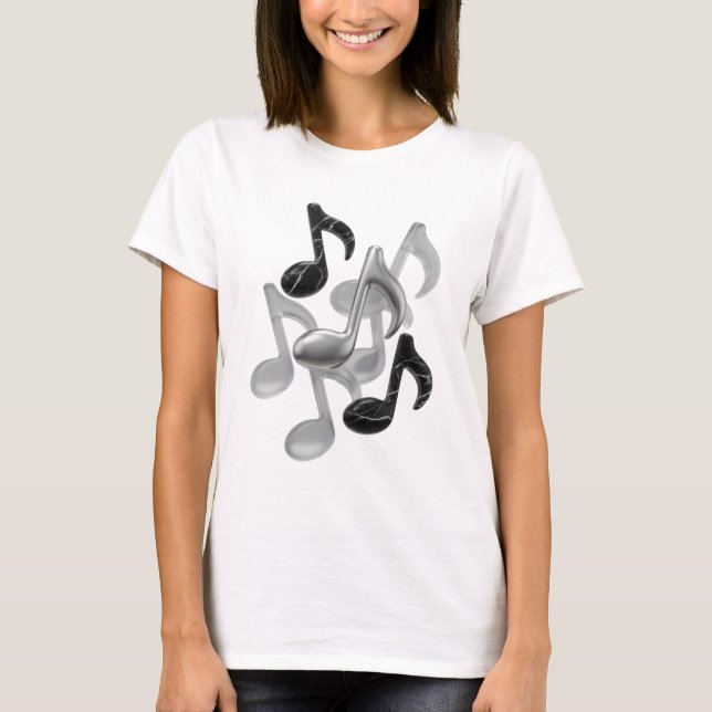 Dynamic Silver ABSTRACT ART Graphic Design T-Shirt (Front)