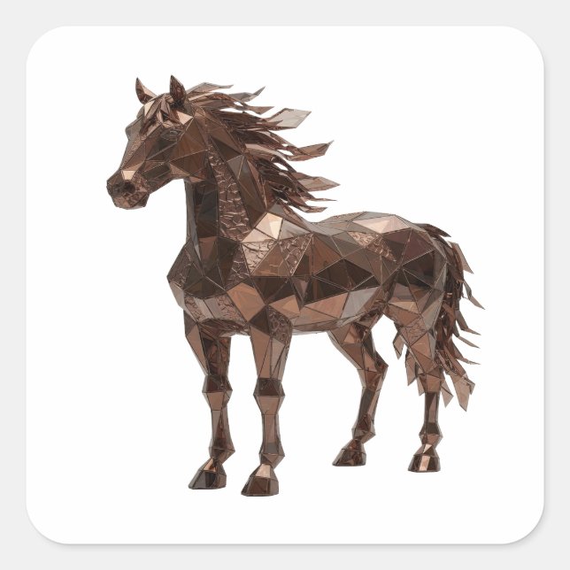 Dynamic Silver COPPER HORSE Sticker Graphic (Front)