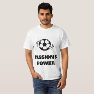 Dynamic Soccer Passion T-Shirt - Minimalist ball