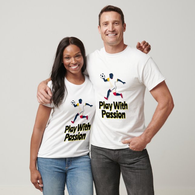 Dynamic Soccer Player in Motion T-Shirt (Unisex)