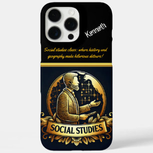 Dynamic Social Studies Teacher Inspires iPhone 16 Pro Max Case