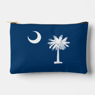Dynamic South Carolina State Flag Graphic on a Accessory Pouch