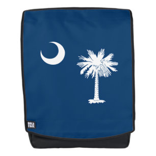 Dynamic South Carolina State Flag Graphic on a Backpack
