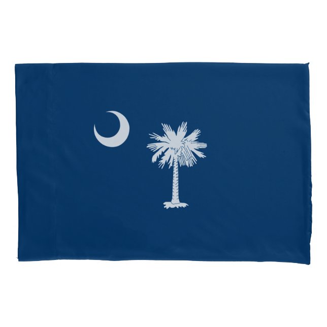 Dynamic South Carolina State Flag Graphic on a Pillowcase (Front)