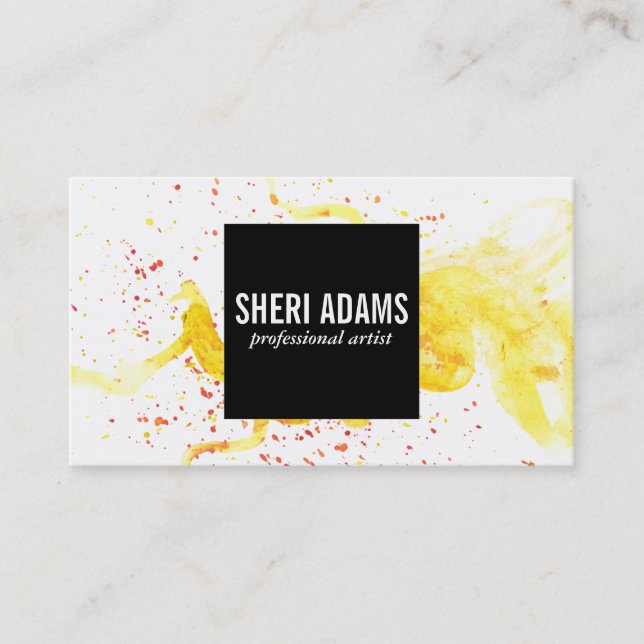 Dynamic | Spatter III Business Card (Front)