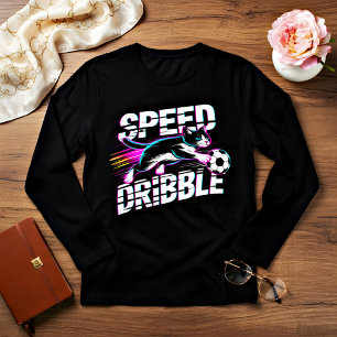 Dynamic Speedy Cat Football for women Tri-Blend Shirt