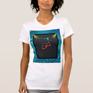 Dynamic Striker,Football Player Emblem  T-Shirt