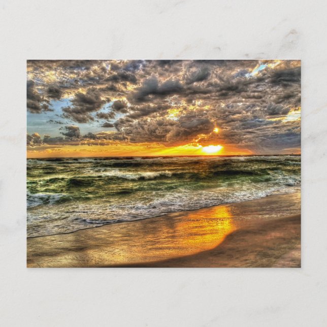 Dynamic sunset at the Pensacola Beach, Florida Postcard (Front)