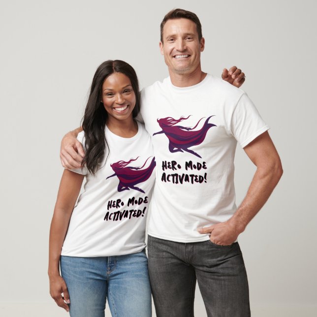 Dynamic Superhero Silhouette T-Shirt (Unisex)