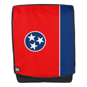 Dynamic Tennessee State Flag Graphic on a Backpack