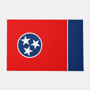 Dynamic Tennessee State Flag Graphic on a Doormat