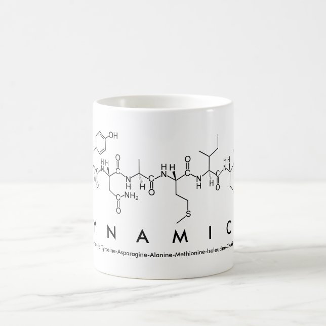 Dynamics peptide word mug (Center)