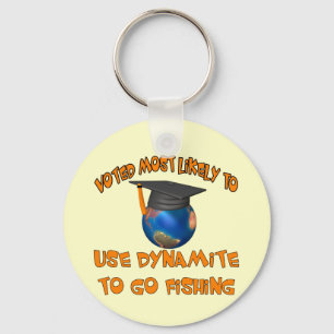Dynamite Fishing Key Ring