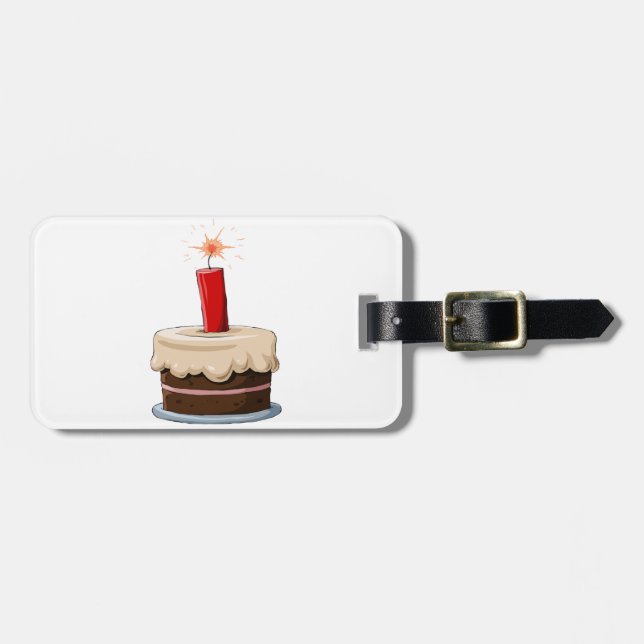 Dynamite In A Cake Luggage Tags (Front Horizontal)