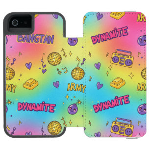 Dynamite Pop Art Rainbow Pattern Incipio Watson™ iPhone 5 Wallet Case