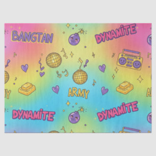 Dynamite Pop Art Rainbow Pattern Tissue Paper