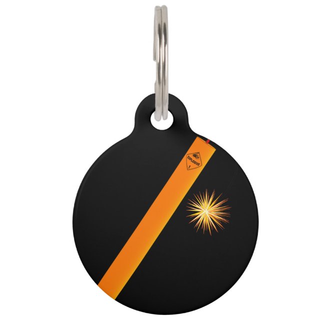 Dynamite Stick Pet Tag (Front)