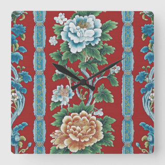 Dynastic Garden Square Wall Clock