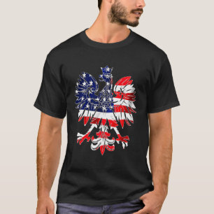 Dyngus Day Easter Polish Eagle American Flag Polan T-Shirt