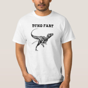 Dyno Fart - Farting Tyrannosaurus Rex Dinosaur T-Shirt