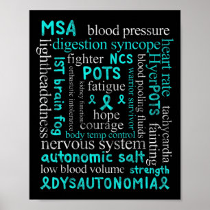 Dysautonomia Awareness Month dysautonomia patient  Poster