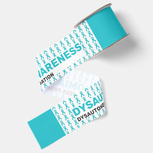 Dysautonomia Awareness Pattern Ribbon Grosgrain Ribbon
