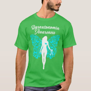 Dysautonomia Awareness Teal Ribbon Rare Disease T-Shirt
