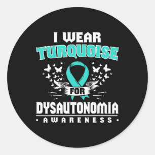 Dysautonomia Gift Autonomic Dysfunction Awareness  Classic Round Sticker
