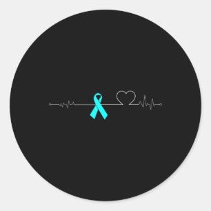 Dysautonomia Heartbeat Pulse EKG NCS Strong POTS M Classic Round Sticker