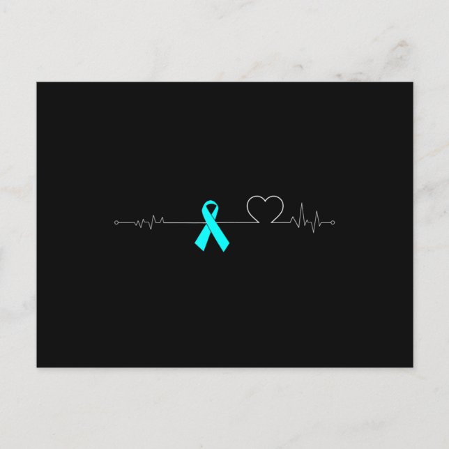 Dysautonomia Heartbeat Pulse EKG NCS Strong POTS M Postcard (Front)