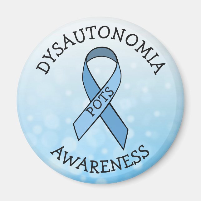 Dysautonomia POTS Awareness Ribbon Magnet (Front)