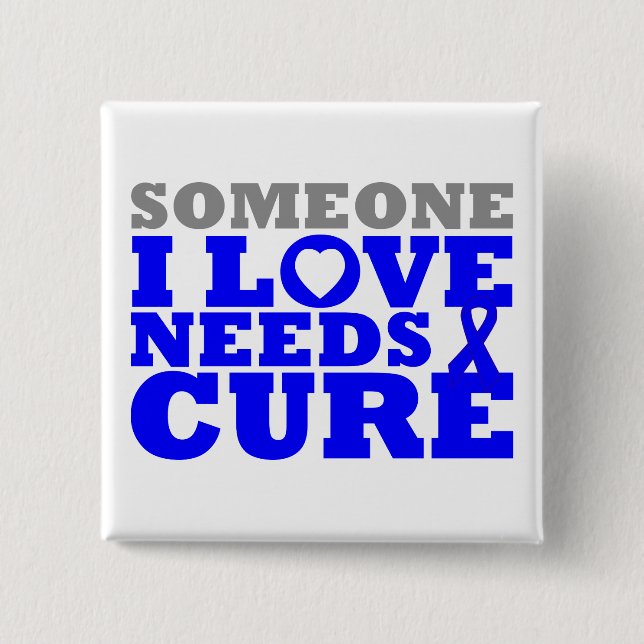 Dysautonomia Someone I Love Needs A Cure 15 Cm Square Badge (Front)