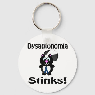Dysautonomia Stinks Skunk Awareness Design Key Ring