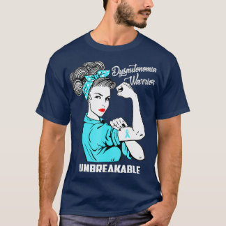 Dysautonomia Warrior Unbreakable  Awareness Gift T-Shirt