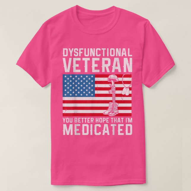 Dysfunctional Veteran  T-Shirt (Design Front)