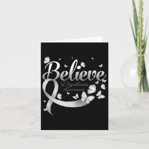 Dyslexia Awareness Butterfly  Card