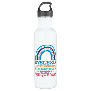 Dyslexia Awareness Dyslexic 710 Ml Water Bottle