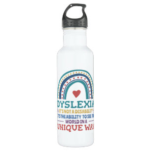 Dyslexia Awareness Dyslexic 710 Ml Water Bottle