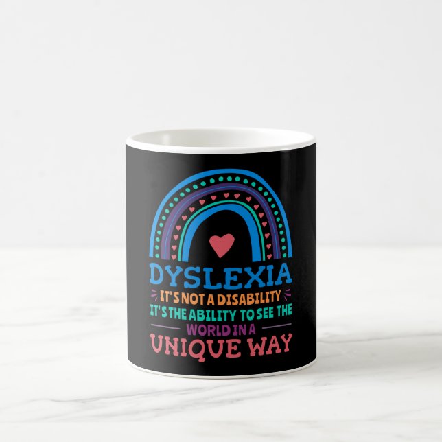 Dyslexia Awareness Dyslexic Coffee Mug (Center)