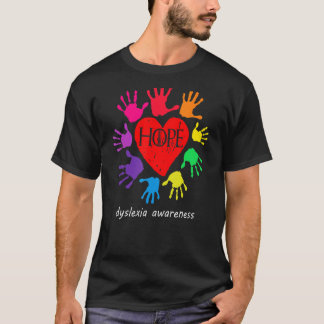 Dyslexia Awareness Hope Dyslexia Warrior T-Shirt