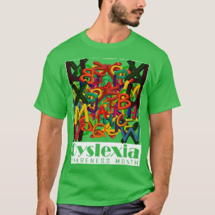 Dyslexia Awareness Month 3D Mixed Letters T-Shirt