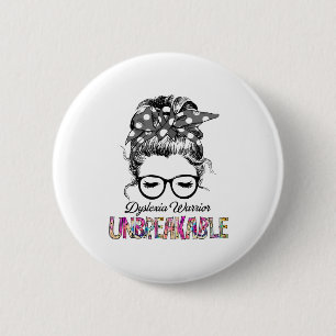 Dyslexia Awareness Ribbon Support Gifts 6 Cm Round Badge
