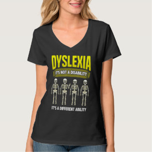 Dyslexia Awareness School Teacher Reading Dyslexia T-Shirt