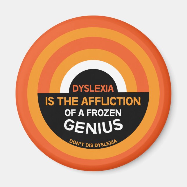 Dyslexia Awareness | Support | Dyslexic Gifts Mug Magnet (Front)